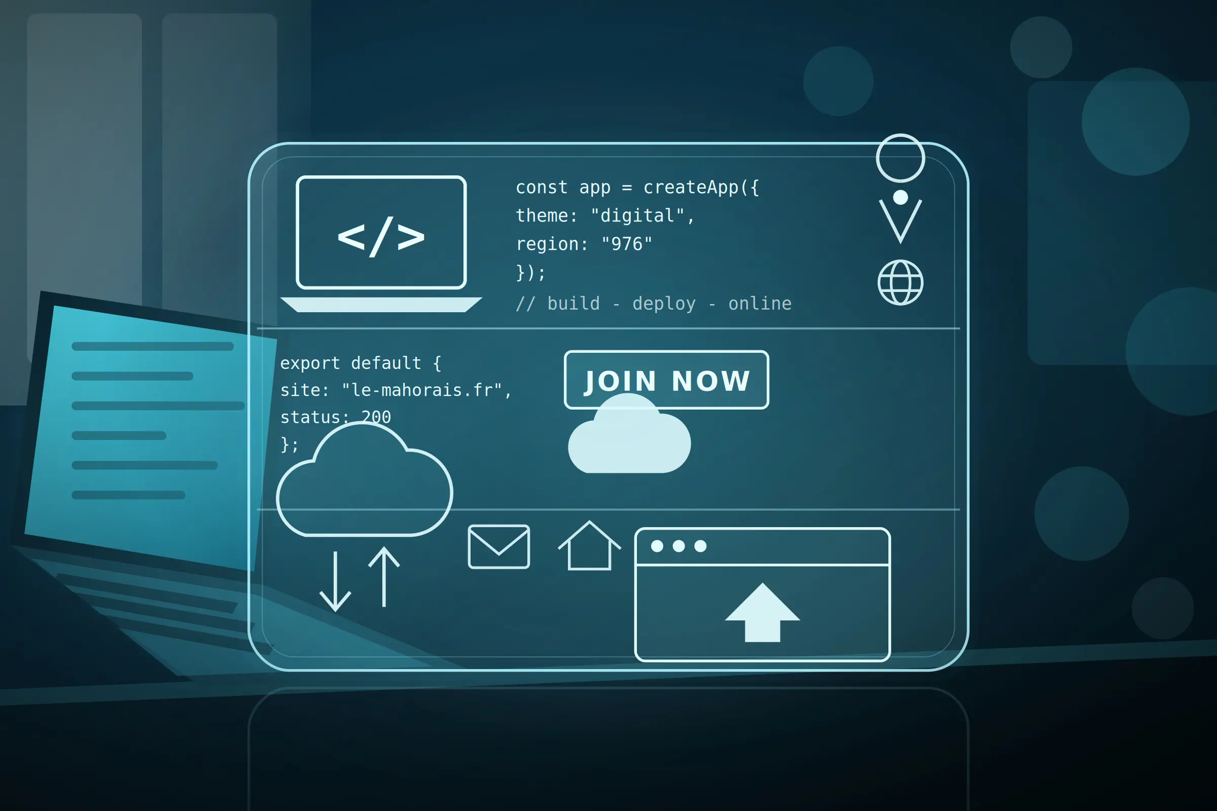 Aperçu d'un tableau de bord web sur mesure